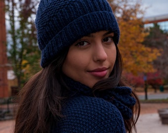 Jane - Navy Blue (100% Cashmere)