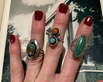 Choice of vintage sterling silver ring