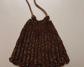 Vintage Glass beaded wristlet