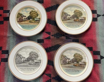 Portland, PA Bridge Commemorative plate set