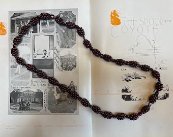Vintage glass bead necklace