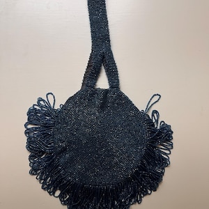 Vintage beaded circle purse