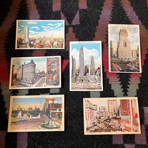 Anfang des 20. Jahrhunderts Vintage Souvenirkarten von NYC