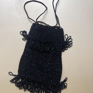 Vintage Glass Bead Art Deco Purse