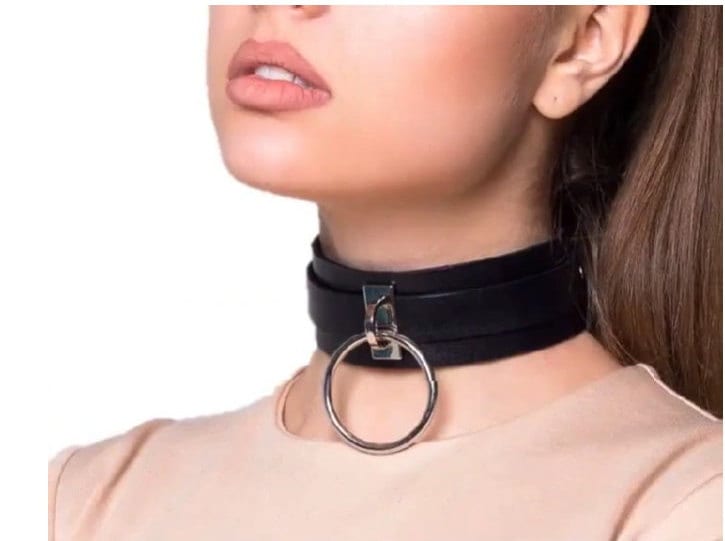 PU Leather Choker Submissive Collar Adjustable