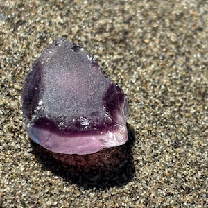 Rare Deep Purple Sea Glass