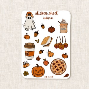 Sticker Sheet - Autumn | journaling stickers for your planner