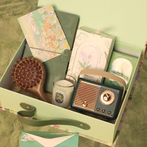 Caja de regalo personalizada para dama de honor, regalo de propuesta para la fiesta de bodas de la dama de honor, caja de regalo de agradecimiento para ella, juego de regalo verde salvia