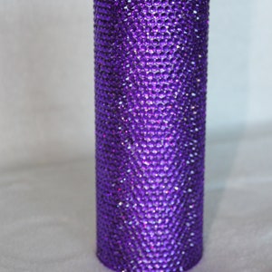 20oz Purple Honeycomb Tumbler W/lid and straw.