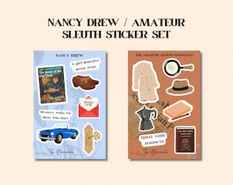 Nancy Drew Sticker Set: Cozy Mystery Sleuth Essentials