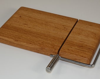 Oak Cheese Slicer with Stainless Steel Cutter