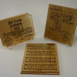 Custom Engraved Keepsakes, Laser Engraved Handwriting, Wedding Gift, Laser Engraved Memories, Custom Engraved Letters