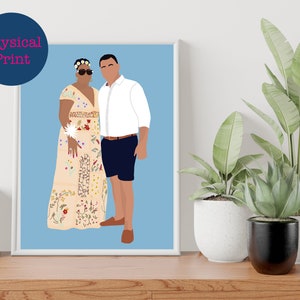 Personalised Faceless Portrait | Custom Photo Illustration | Personalised Gift | Faceless Digital Art | Couple Portrait