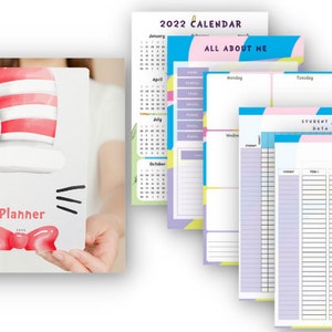 Dr Seuss Inspirierter LehrerPlaner || [DRUCKBAR]