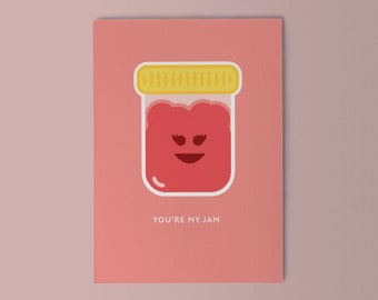 You're My Jam  |  Printable Card  |  Instant Download  |  Anniversary & Valentine
