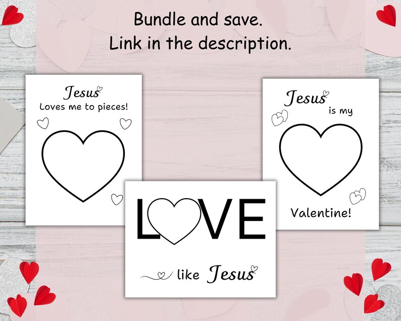 Christian Valentine's Day Craft Jesus Loves Me to Pieces, Printable ...