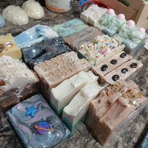 Years worth of soap bars assorted handmade artisan soap bulk soap, soap bundle
