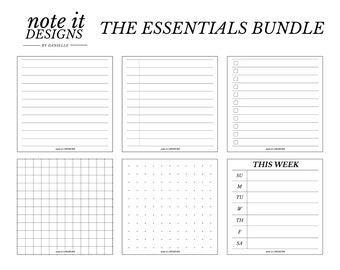 Business Sticky Note Bundle | Printable Sticky Note Minimalist ...
