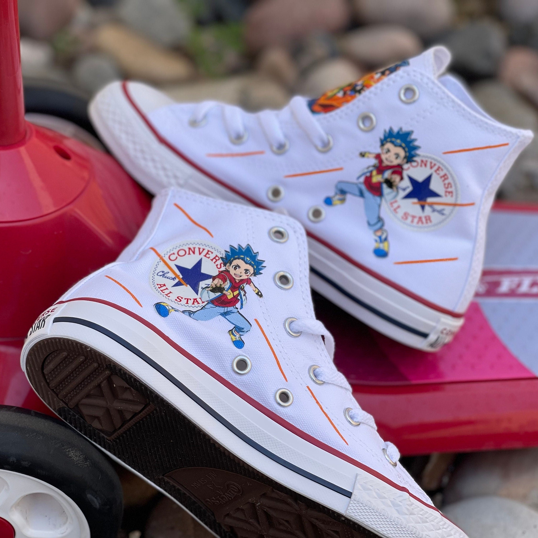 Custom Converse Shoes Hightop for Boys Pls Read Full Description
