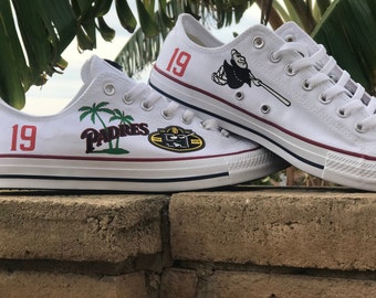 Chargers Converse - Etsy Chargers Converse - Etsy