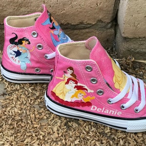 Princesses Shoes Glitter and glow in the dark name feature Please Read Description for Shop Policy and Sizing