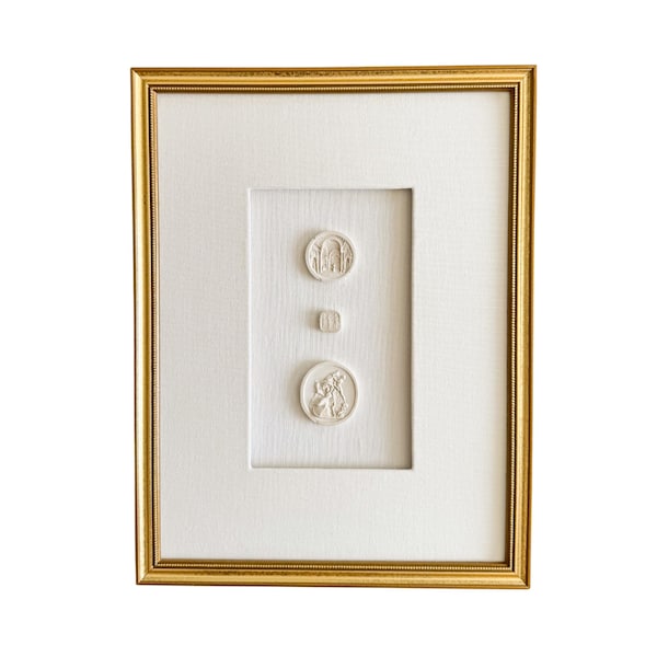 Intaglios No. 4 - European Intaglios - Belgian Linen Shadowbox Framed Art