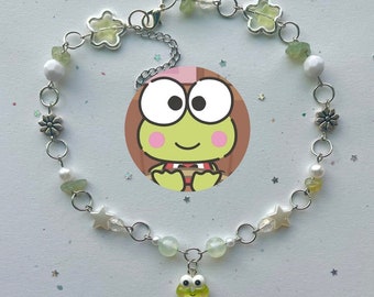 Keroppi ꩜ / Collana di perline ispirata a Sanrio!