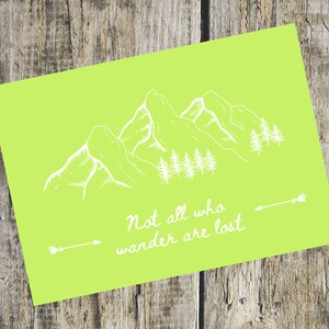 PRINTABLE Not All Who Wander Are Lost Color Bundle - Etsy