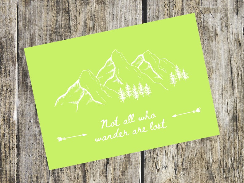 PRINTABLE Not All Who Wander Are Lost Color Bundle - Etsy