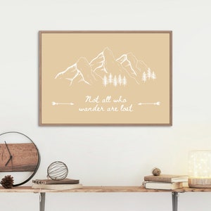 PRINTABLE Not All Who Wander Are Lost - Tan