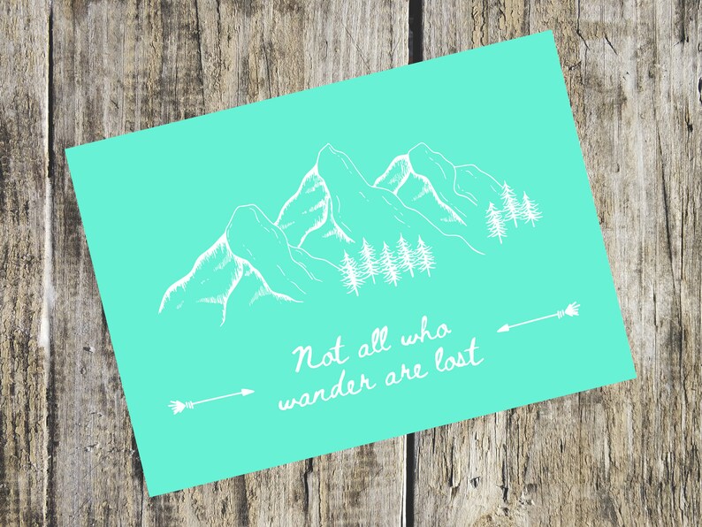 PRINTABLE Not All Who Wander Are Lost Color Bundle - Etsy