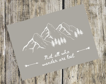 PRINTABLE Not All Who Wander Are Lost Color Bundle - Etsy