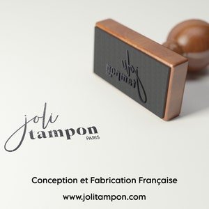 Tampon poterie fleur personnalisée. Tampon pour céramique Initiales et fleur. Tampon pour poterie céramique personnalisable. zdjęcie 2