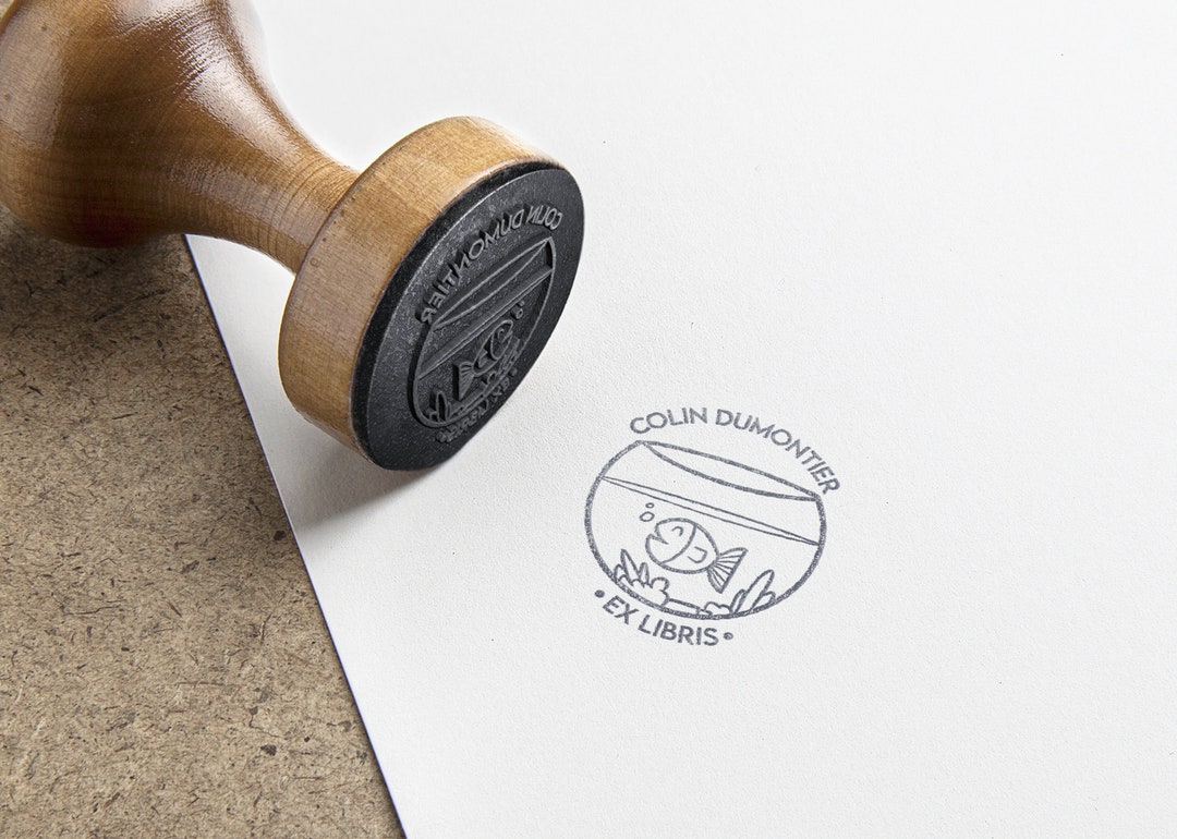 Personalized Fish and Aquarium Stamp. Name & Fish Ink Stamp ...