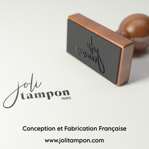 Tampon pour Livre Chat personnalisé. Tampon à encre Ex Libris Prénom et Chat. Grand tampon personnalisable anniversaire. Tampon Ex Libris