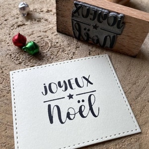 Tampon à message Joyeux Noël. Tampon à encre Noël. Tampon pour Noël - Tampon pour cadeaux de noël