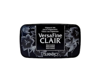 Encreurs Versafine Clair Noir. Encreur Noir resistant à l'eau. Encreur pour tampon encre de chine. Versafine Nocturne