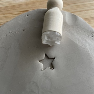 Tampon poterie étoile. Tampon pour céramique étoile. Tampon pour poterie céramique. image 1