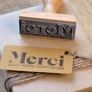 Tampon à message Merci pour votre commande. Tampon à encre Merci. Tampon pour commande