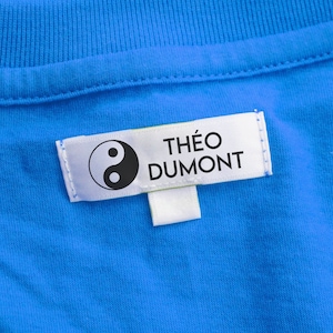 Tampon Textile personnalisé Yin Yang. Tampon à encre Prénom pour tissus. Tampon textile personnalisable pour école. Tampon tissus