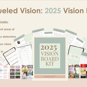 Faith-Fueled Vision: 2025 Vision Board Kit for Christian Women