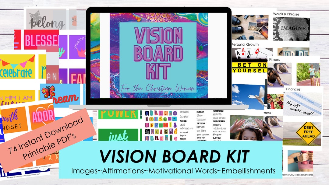 Vision Board Kit for the Christian Woman - Etsy