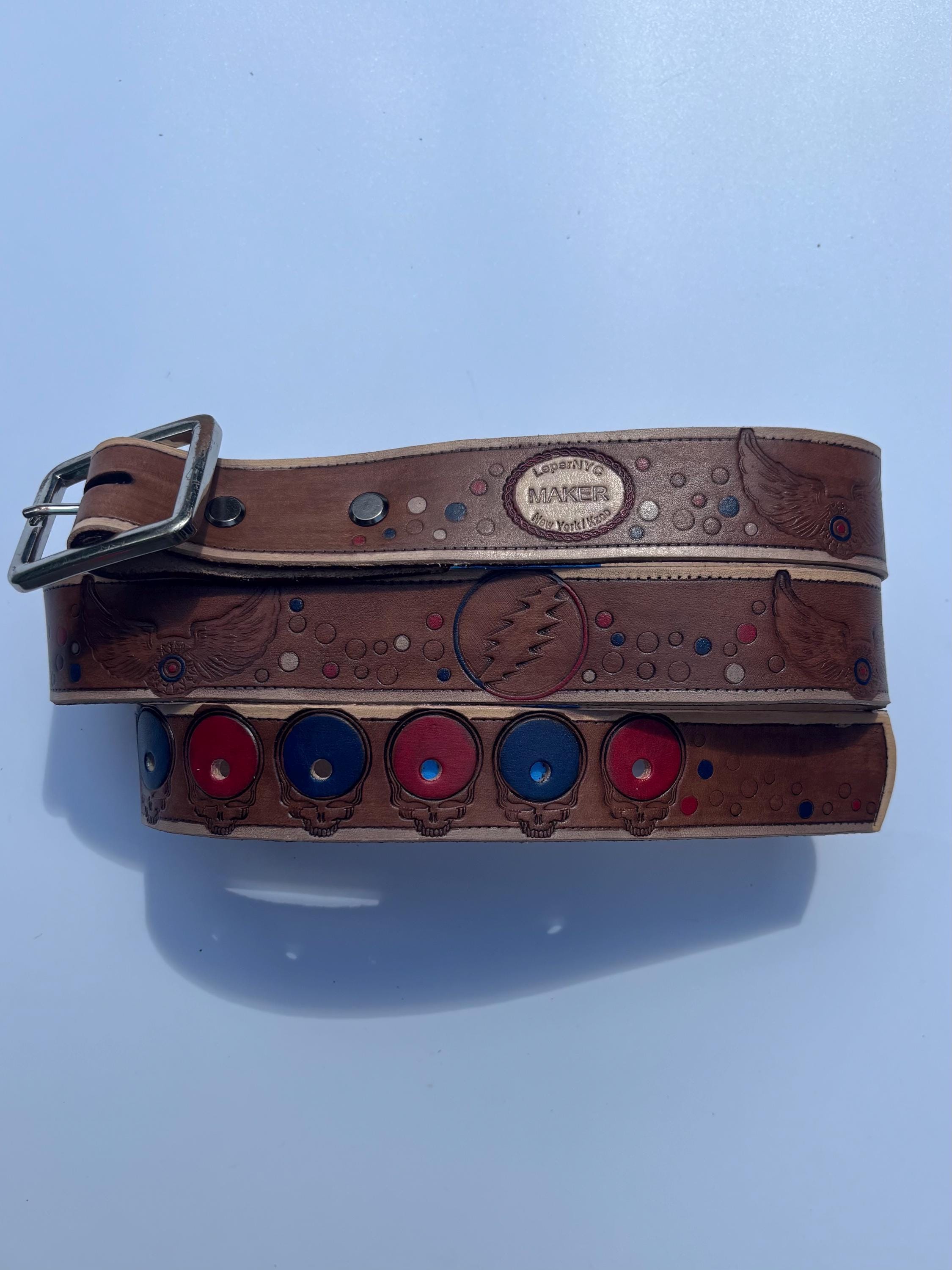 Grateful Dead 1978 ベルトバックル+革ベルト Grateful Dead Leather