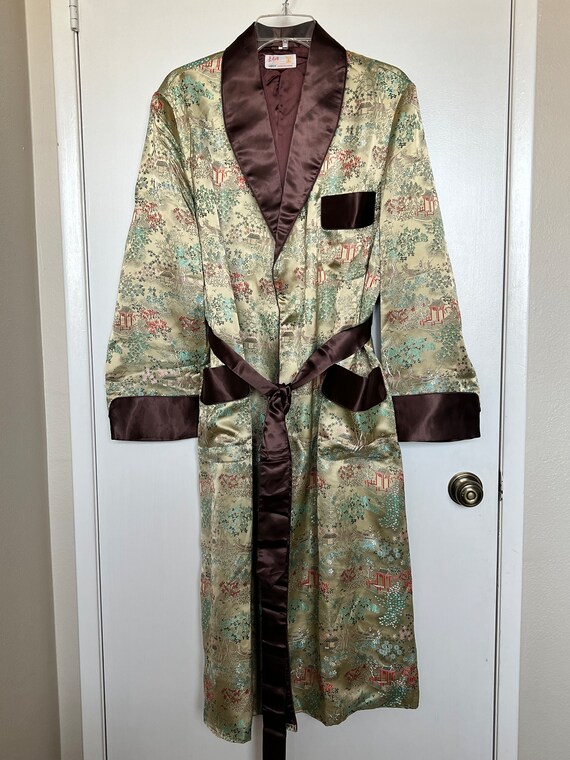 Men’s robe, Chinese style, Vintage 1980’s - image 2