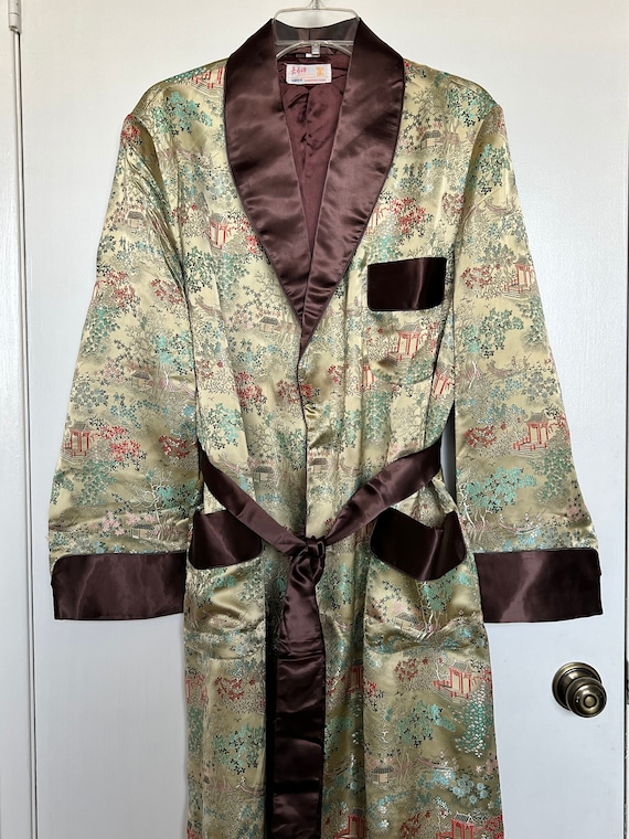 Men’s robe, Chinese style, Vintage 1980’s - image 1