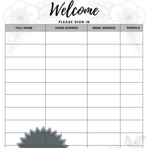 Church Nursery Sign in Sheet Fillable and Print and Write PDF - Etsy