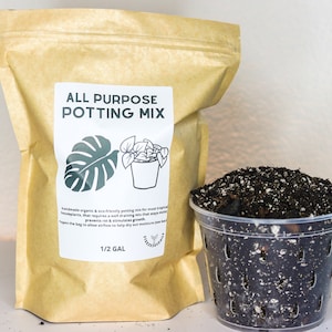 Organic Potting Soil for Tropical Plants | Premium Soil Mix for Houseplants | Monstera Soil | Potting Mix for Indoor Plants