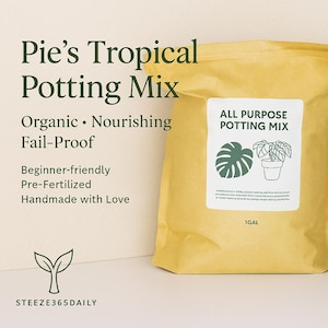 Pie&#39;s Tropical Potting Mix – Organic Soil for Houseplants, Aroids, and Tropicals | Eco-Friendly, Beginner-Friendly