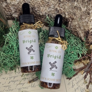 Brigid Ritual Oil, Anointing Oil, Witch Altar, Spell Supplies, Pagan Deity Offerings, Witchcraft Decor