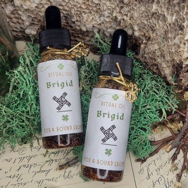 Brigid Ritual Oil, Anointing Oil, Witch Altar Spell Supplies, Pagan Deity Offerings, Witchcraft Decor